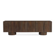 Modern European furniture - Neem Wood 6-Door Media Unit - www.oroa.com