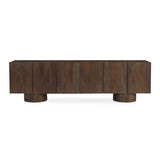 Modern European furniture - Neem Wood 6-Door Media Unit - www.oroa.com