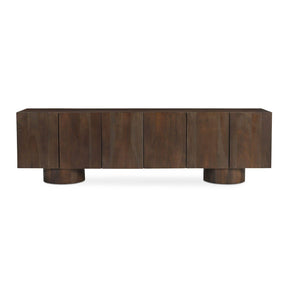Modern European furniture - Neem Wood 6-Door Media Unit - www.oroa.com