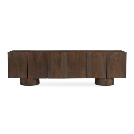   Modern European furniture - Neem Wood 6-Door Media Unit - www.oroa.com | Oroa.com