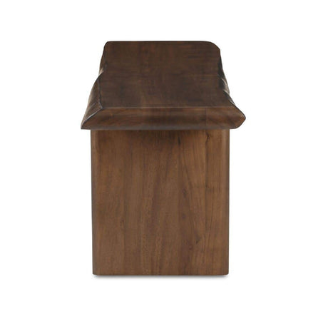 Modern European furniture - Brown Acacia Wood Dining Bench - www.oroa.com