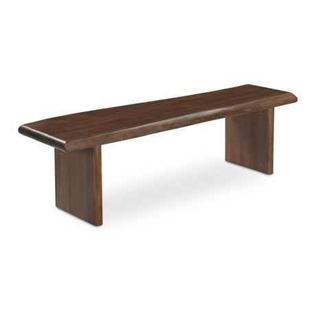   Modern European furniture - Brown Acacia Wood Dining Bench - www.oroa.com | Oroa.com
