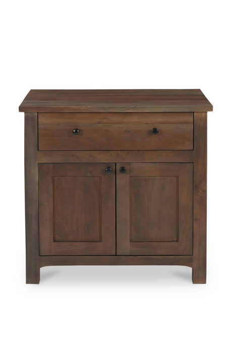 Wooden 2-Door Charging Nightstand | Novi Living Gene | Oroa.com