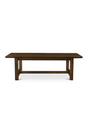Modern European furniture - Brown Acacia Wood Dining Table S - www.oroa.com