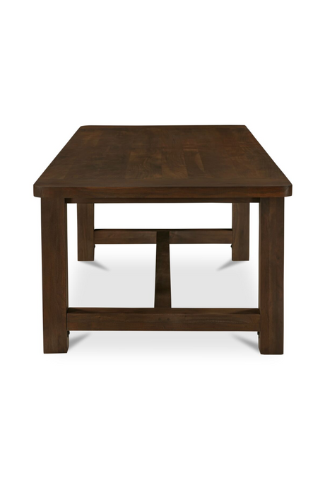 Modern European furniture - Brown Acacia Wood Dining Table S - www.oroa.com
