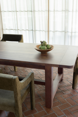 Modern European furniture - Brown Acacia Wood Dining Table S - www.oroa.com