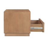 Modern European furniture - Natural Hardwood 2-Drawer Nightstand - www.oroa.com