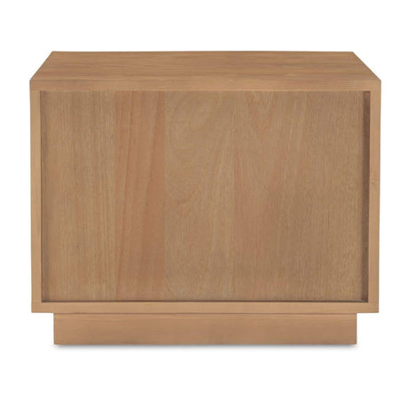 Modern European furniture - Natural Hardwood 2-Drawer Nightstand - www.oroa.com