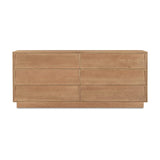 Modern or European furniture - Natural Hardwood 6-Drawer Dresser - www.oroa.com
