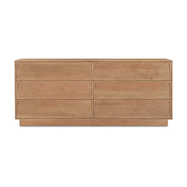 Modern or European furniture - Natural Hardwood 6-Drawer Dresser - www.oroa.com