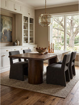 Brown Neem Wood Dining Table | Novi Living Hadley