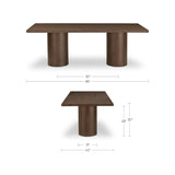 Brown Neem Wood Dining Table | Novi Living Hadley