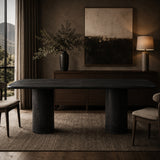 Black Acacia Dining Table L | Novi Living Daphne