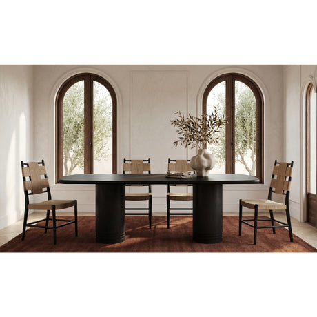 Black Acacia Dining Table L | Novi Living Daphne