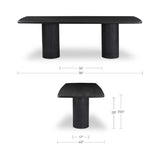 Black Acacia Dining Table L | Novi Living Daphne