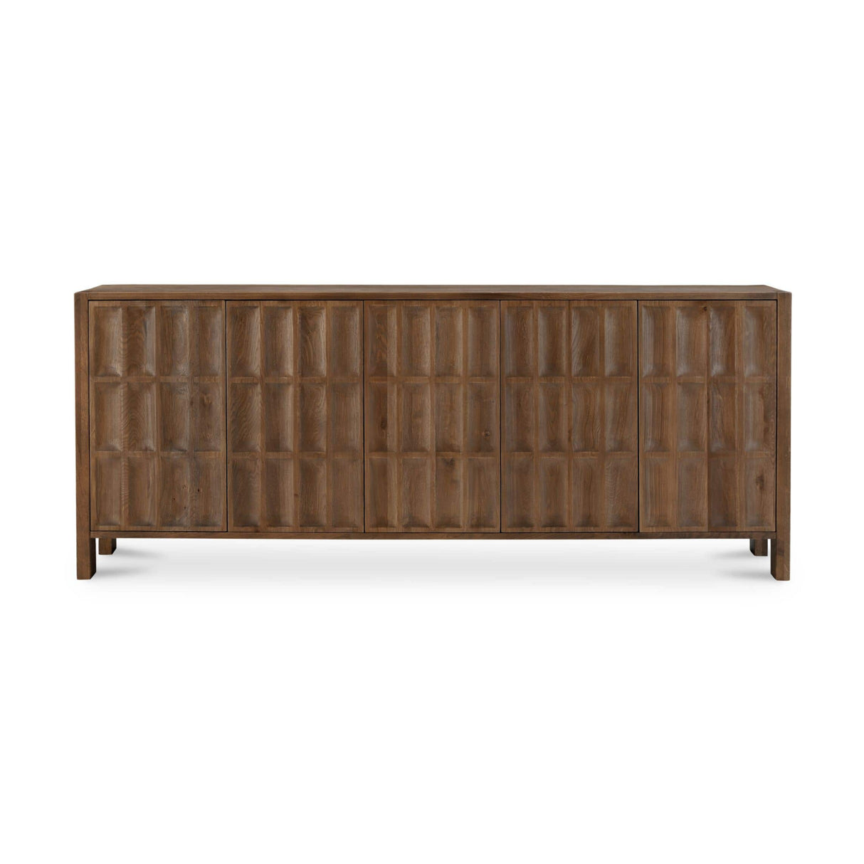 Carved Oak 5-Door Sideboard | Novi Living Roland