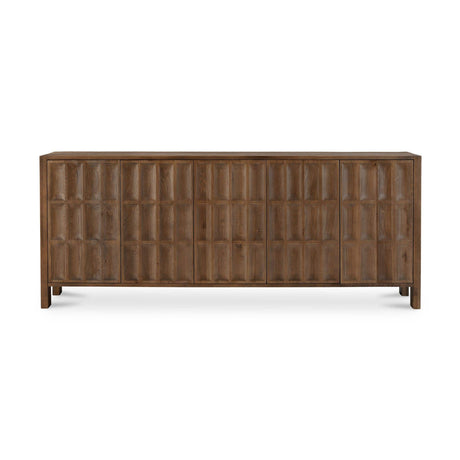 Carved Oak 5-Door Sideboard | Novi Living Roland