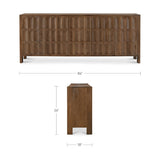 Carved Oak 5-Door Sideboard | Novi Living Roland