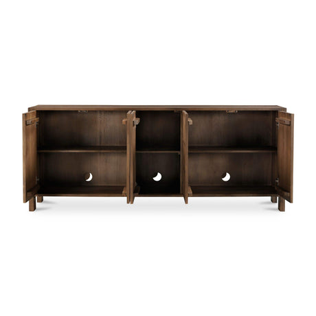 Carved Oak 5-Door Sideboard | Novi Living Roland