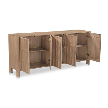 Carved Oak 5-Door Sideboard | Novi Living Roland