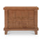 Modern European furniture - Oak Carved 2-Drawer Nightstand - www.oroa.com