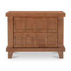 Modern European furniture - Oak Carved 2-Drawer Nightstand - www.oroa.com