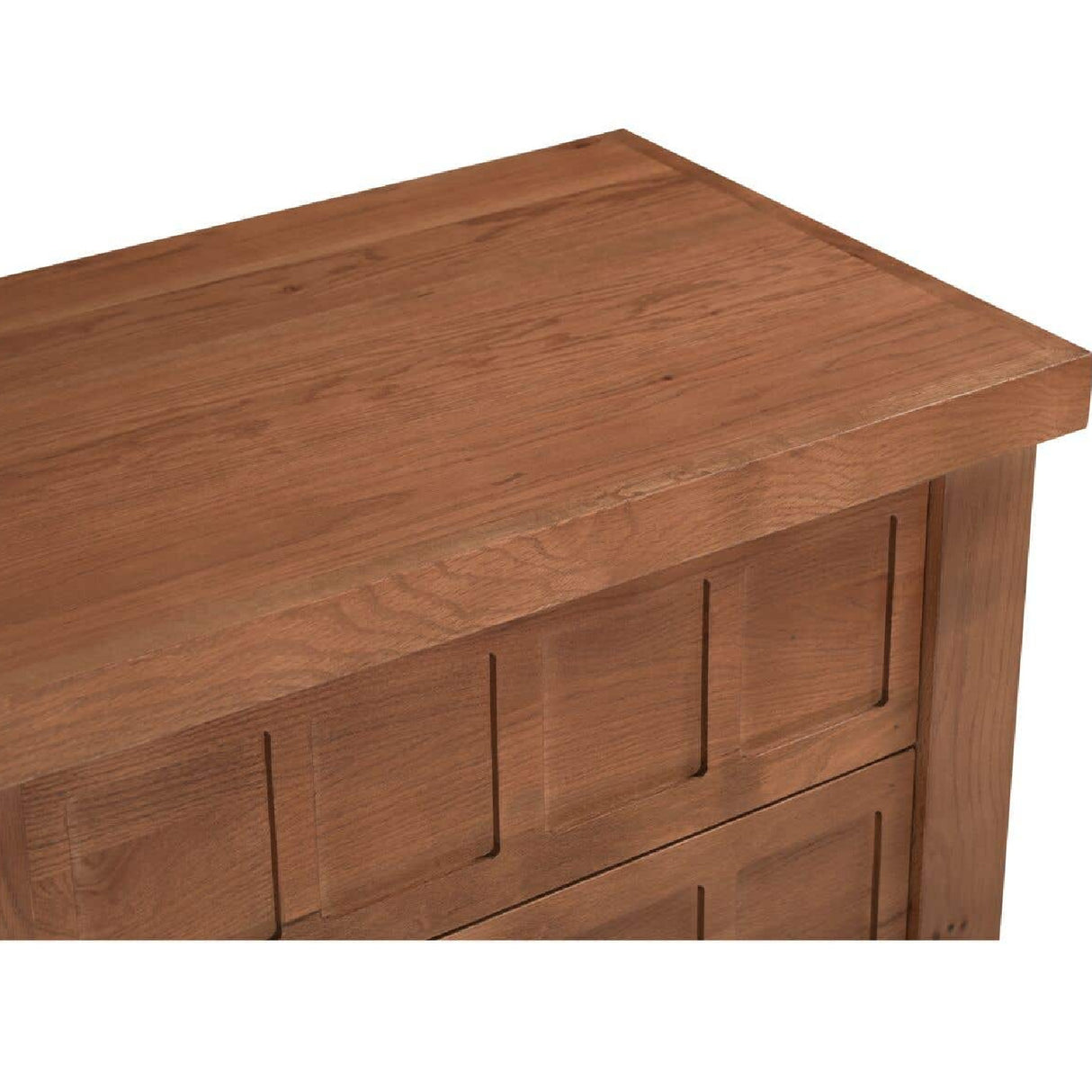 Modern European furniture - Oak Carved 2-Drawer Nightstand - www.oroa.com