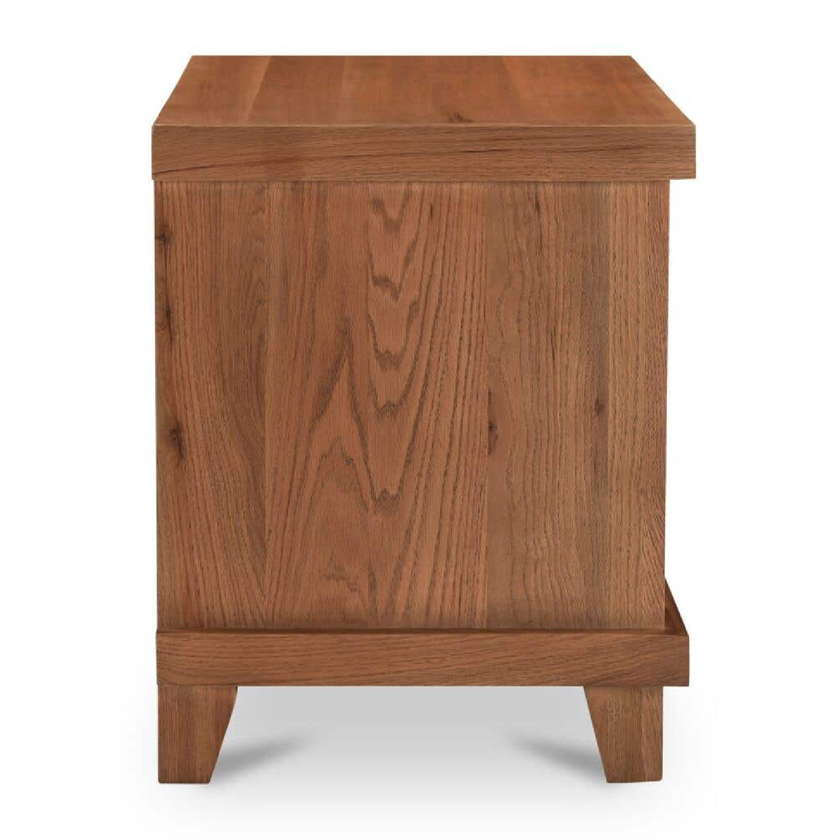 Modern European furniture - Oak Carved 2-Drawer Nightstand - www.oroa.com