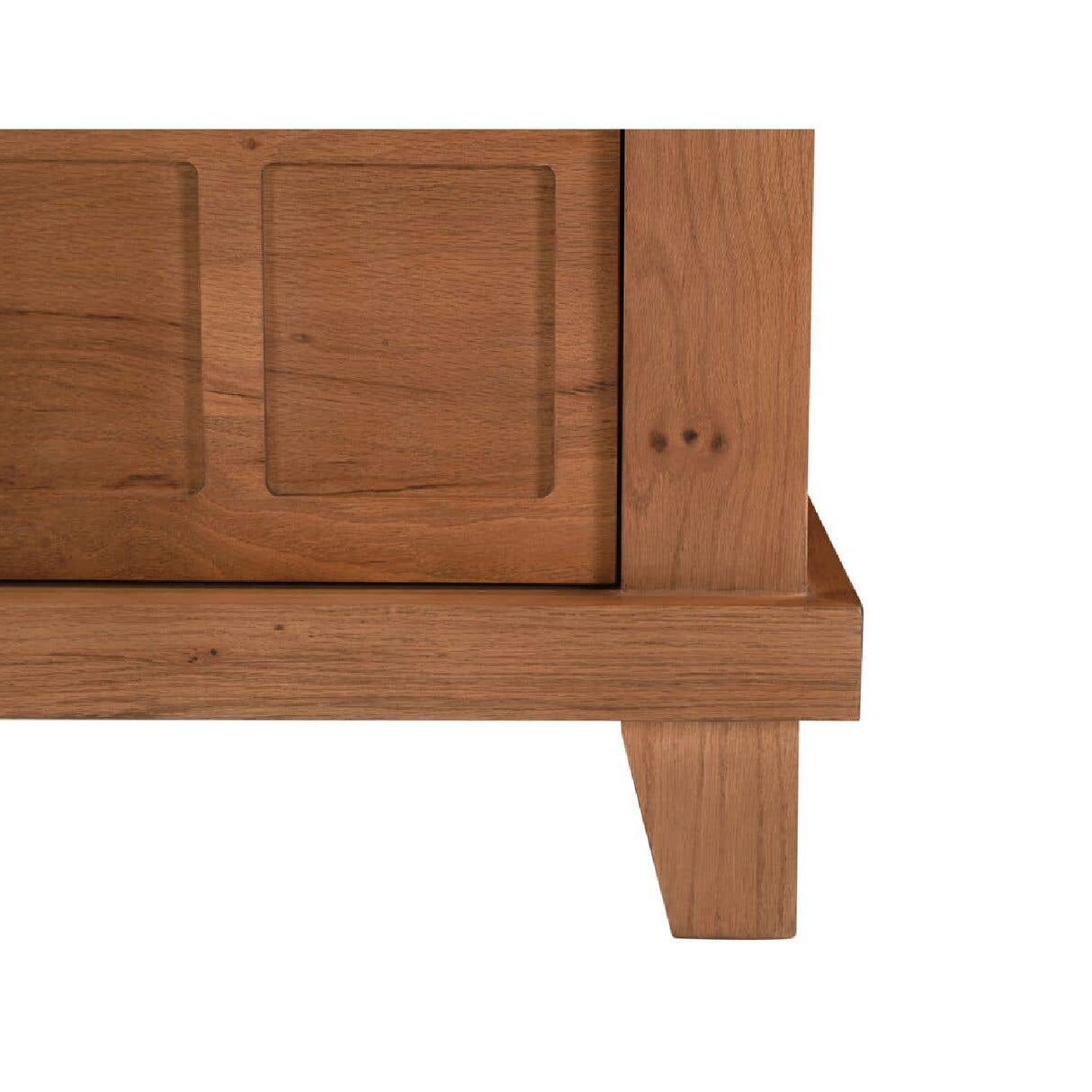 Modern European furniture - Oak Carved 2-Drawer Nightstand - www.oroa.com