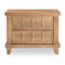 Modern European furniture - Oak Carved 2-Drawer Nightstand - www.oroa.com