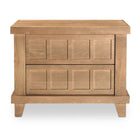 Modern European furniture - Oak Carved 2-Drawer Nightstand - www.oroa.com