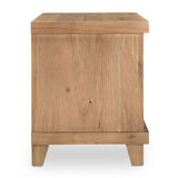 Modern European furniture - Oak Carved 2-Drawer Nightstand - www.oroa.com