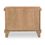 Modern European furniture - Oak Carved 2-Drawer Nightstand - www.oroa.com