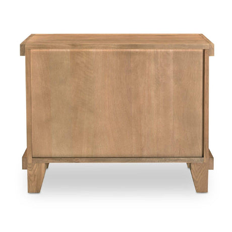 Modern European furniture - Oak Carved 2-Drawer Nightstand - www.oroa.com