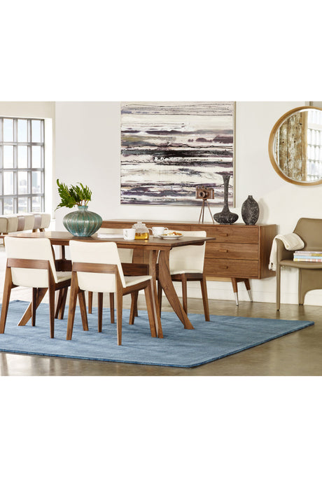 Modern European furniture - Walnut Rectangular Dining Table - www.oroa.com