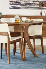 Modern European furniture - Walnut Rectangular Dining Table - www.oroa.com