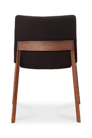 Modern European furniture - American Walnut Framed Dining Chairs (2) - www.oroa.com