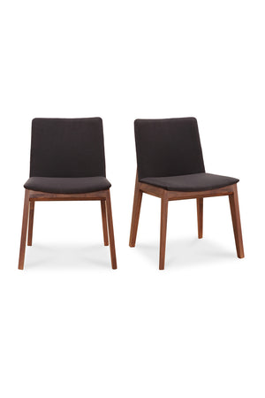 Modern European furniture - American Walnut Framed Dining Chairs (2) - www.oroa.com