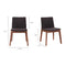 Modern European furniture - American Walnut Framed Dining Chairs (2) - www.oroa.com