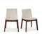Modern European furniture - American Walnut Framed Dining Chairs (2) - www.oroa.com