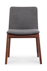 Modern European furniture - American Walnut Framed Dining Chairs (2) - www.oroa.com
