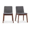 Modern European furniture - American Walnut Framed Dining Chairs (2) - www.oroa.com