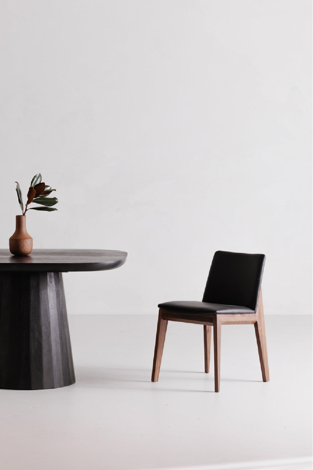 Modern European furniture - American Walnut Framed Dining Chairs (2) - www.oroa.com