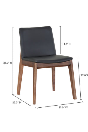 Modern European furniture - American Walnut Framed Dining Chairs (2) - www.oroa.com