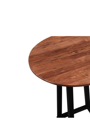 Solid Walnut Bar Table | Novi Living Tri-Mesa