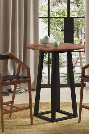 Solid Walnut Bar Table | Novi Living Tri-Mesa