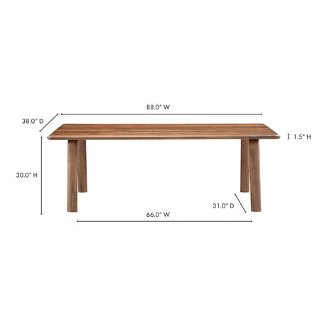 Modern European furniture - Wooden Minimalist Dining Table - www.oroa.com