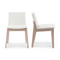 Modern European furniture - Oak Framed Padded Dining Chairs (2) - www.oroa.com
