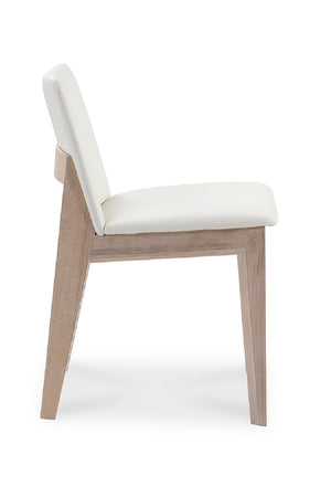 Modern European furniture - Oak Framed Padded Dining Chairs (2) - www.oroa.com