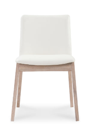 Modern European furniture - Oak Framed Padded Dining Chairs (2) - www.oroa.com